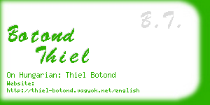 botond thiel business card